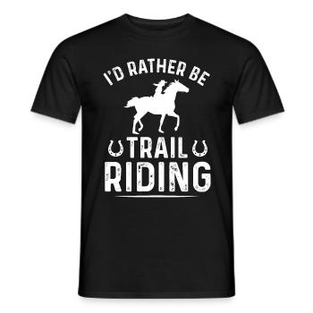 Je préfère rouler - T-shirt homme - noir - Devant - AI Model Male 178 light (178cm)