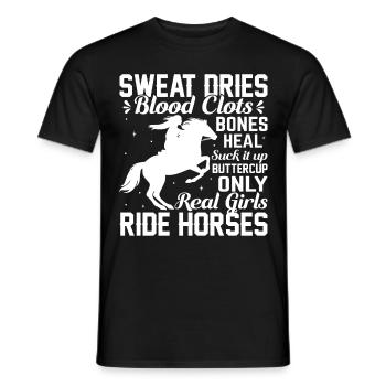 La sueur assèche les caillots sanguins Les os guérissent Suck - T-shirt homme - noir - Devant - AI Model Male 178 light (178cm)