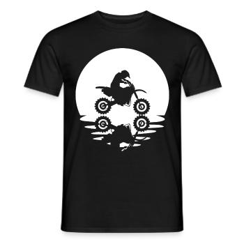 Cercle et Réflexion - Guy Moto - - T-shirt homme - noir - Devant - AI Model Male 178 light (178cm)