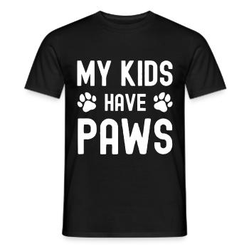 Mes enfants ont des pattes - T-shirt homme - noir - Devant - AI Model Male 178 light (178cm)
