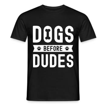 Chiens devant les ducats - T-shirt homme - noir - Devant - AI Model Male 178 light (178cm)