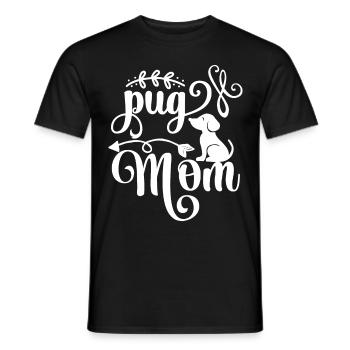 Pug Mama - Arrows - Black - Men's T-Shirt - black - Front - AI Model Male 178 light (178cm)