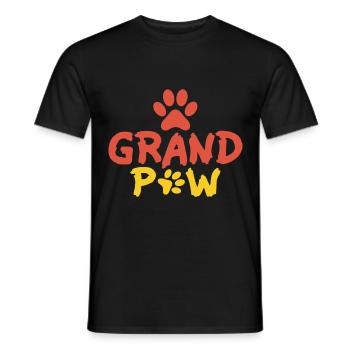 Grand Paw - Pfote - Männer T-Shirt - Schwarz - Vorne - AI Model Male 178 light (178cm)
