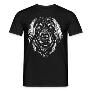 Hovarwart - Kopf - Hund - Männer T-Shirt - Schwarz - Vorne - AI Model Male 178 light (178cm)
