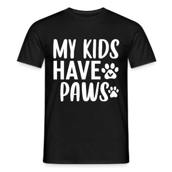 Mes enfants ont des pattes (2) - T-shirt homme - noir - Devant - AI Model Male 178 light (178cm)