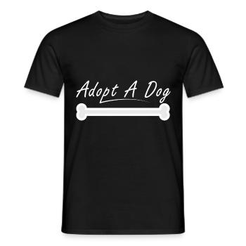 Adoptieren Sie einen Hund - Männer T-Shirt - Schwarz - Vorne - AI Model Male 178 light (178cm)