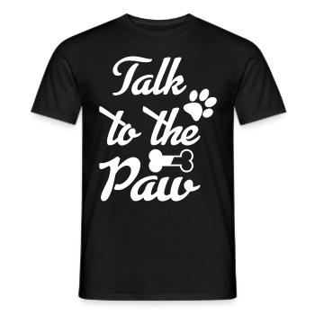 Parlez à votre patte - T-shirt homme - noir - Devant - AI Model Male 178 light (178cm)