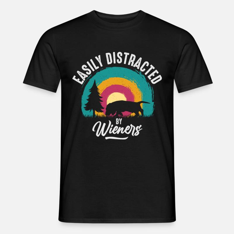 Saucisses facilement déviables - T-shirt homme - noir