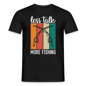 Moins de bavardages, plus de pêche 1 - - T-shirt homme - noir - Devant - AI Model Male 178 light (178cm)