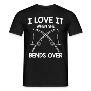 J’adore quand elle se penche - - T-shirt homme - noir - Devant - AI Model Male 178 light (178cm)