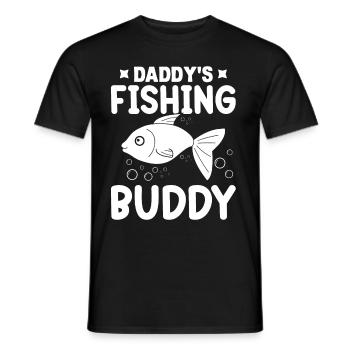 Daddy's Fishing Buddy - - Men's T-Shirt - black - Front - AI Model Male 178 light (178cm)