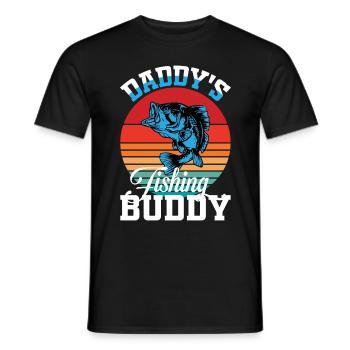 Le compagnon de pêche de papa 1 - - T-shirt homme - noir - Devant - AI Model Male 178 light (178cm)