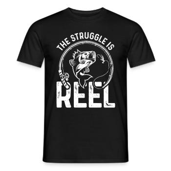 The fight is the role - Men's T-Shirt - black - Front - AI Model Male 178 light (178cm)