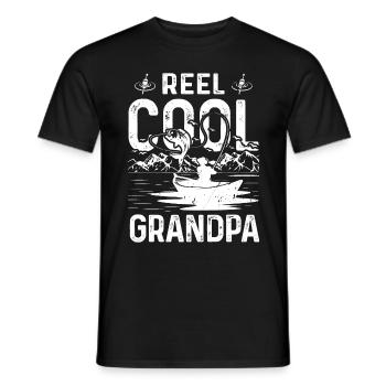 Roll Cool Grandpa - Men's T-Shirt - black - Front - AI Model Male 178 light (178cm)