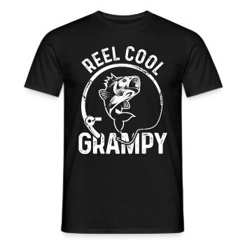 Roll Cool Grandpa - Men's T-Shirt - black - Front - AI Model Male 178 light (178cm)