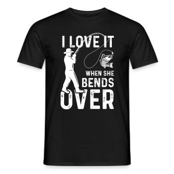 Ich liebe es, wenn sie sich bückt - Männer T-Shirt - Schwarz - Vorne - AI Model Male 178 light (178cm)