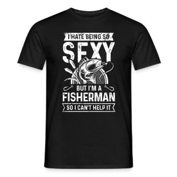I hate to be so sexy, but I'm a - Men's T-Shirt - black - Front - AI Model Male 178 light (178cm)