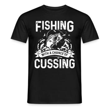 Pêcher avec une chance de jurer - T-shirt homme - noir - Devant - AI Model Male 178 light (178cm)