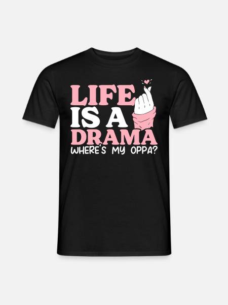Lustiges Koreanisches Kdrama-drama, - Mænd T-shirt - sort