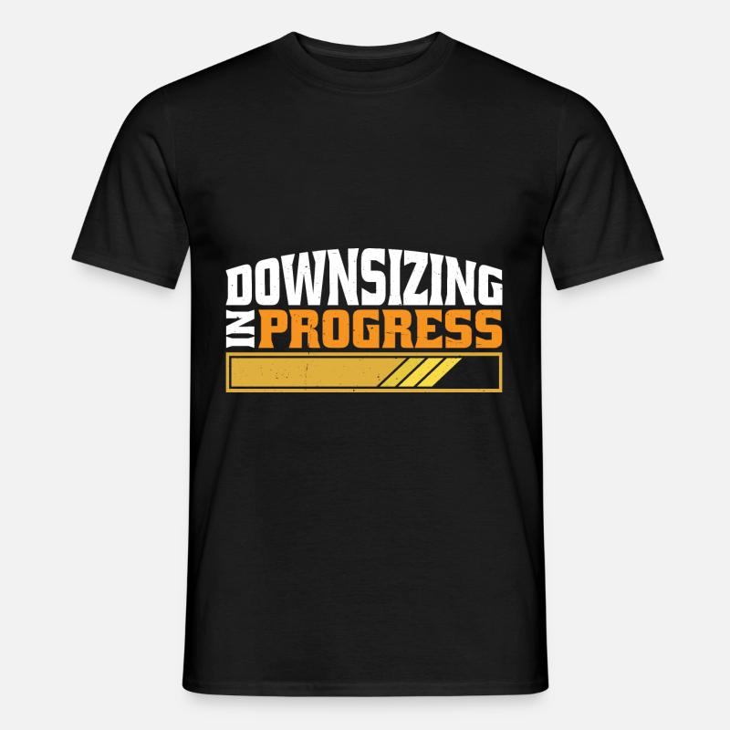 Downsizing In Progress 25 - Männer T-Shirt - Schwarz