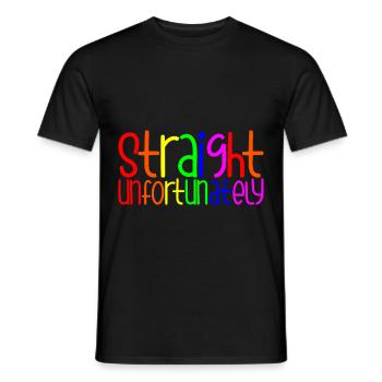Droit Malheureusement 4 - T-shirt homme - noir - Devant - AI Model Male 178 light (178cm)