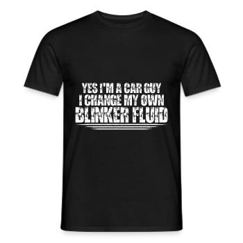 Yes I'm A Car Guy, I Change My Own Blinker Fluid 4 - Men's T-Shirt - black - Front - AI Model Male 178 light (178cm)