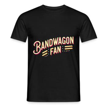 Bandwagon Fan 16 - Männer T-Shirt - Schwarz - Vorne - AI Model Male 178 light (178cm)