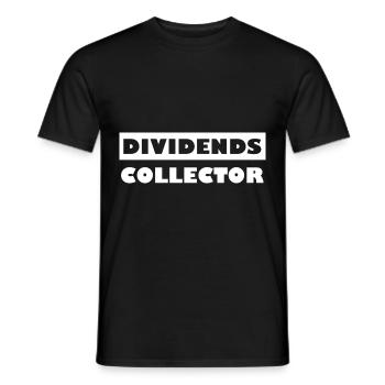 The dividend collector - Men's T-Shirt - black - Front - AI Model Male 178 light (178cm)