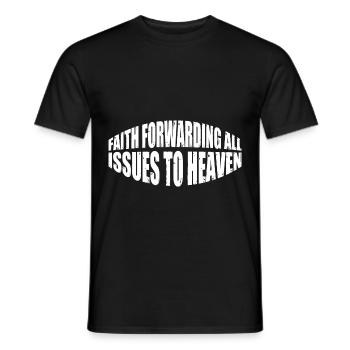 La foi transmet tous les problèmes au ciel 8 - T-shirt homme - noir - Devant - AI Model Male 178 light (178cm)