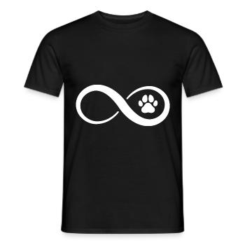 Unendlichkeit und Hund 3 - (do) - Männer T-Shirt - Schwarz - Vorne - AI Model Male 178 light (178cm)