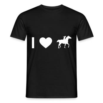 Je monte Heart et Madame... - T-shirt homme - noir - Devant - AI Model Male 178 light (178cm)