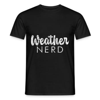 Weather Nerd 3 - Männer T-Shirt - Schwarz - Vorne - AI Model Male 178 light (178cm)