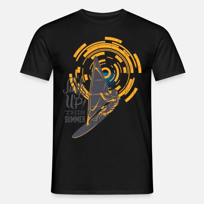 Surfts Up - Männer T-Shirt - Schwarz