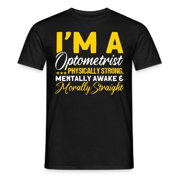 Ophthalmologist Optometry Optician Optician Optician Optician - Men's T-Shirt - black - Front - AI Model Male 178 light (178cm)