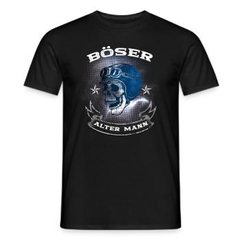 Böser alter Mann - Männer T-Shirt - Schwarz - Vorne - AI Model Male 178 light (178cm)