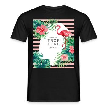 SUMMER - T-shirt homme - noir - Devant - AI Model Male 178 light (178cm)