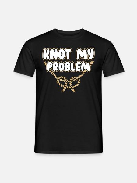 Knot Tie Knotted Rope Funny - Men's T-Shirt - black