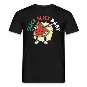 Été drôle de pastèque - T-shirt homme - noir - Devant - AI Model Male 178 light (178cm)