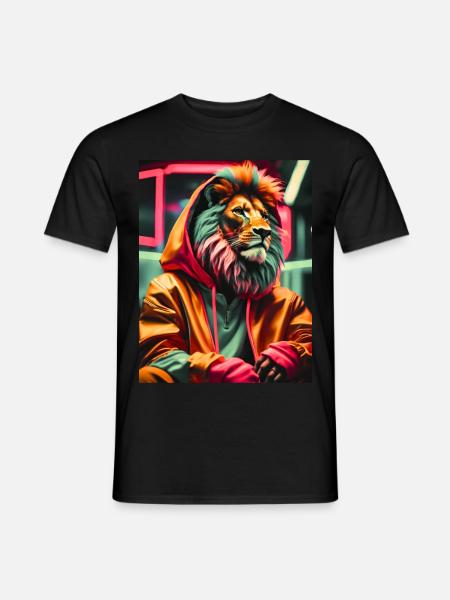 Urbaner König - Männer T-Shirt - Schwarz
