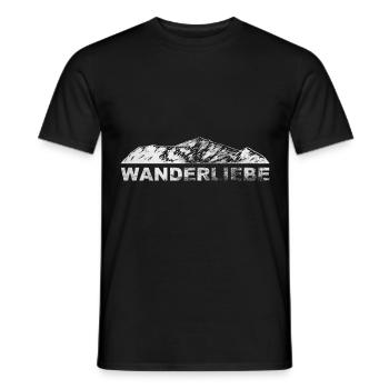 Wanderliebe - (7) - Männer T-Shirt - Schwarz - Vorne - AI Model Male 178 light (178cm)