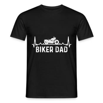 Biker Father 2 - (MOTORCYCLE) - Men's T-Shirt - black - Front - AI Model Male 178 light (178cm)