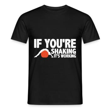 Si vous tremblez, ça marche 3 - T-shirt homme - noir - Devant - AI Model Male 178 light (178cm)