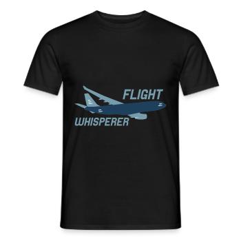 Chuchoteur de vol 2 - T-shirt homme - noir - Devant - AI Model Male 178 light (178cm)