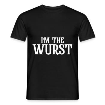 I'm The Wurst - Männer T-Shirt - Schwarz - Vorne - AI Model Male 178 light (178cm)