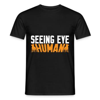 Seeing Eye Human 10 - Männer T-Shirt - Schwarz - Vorne - AI Model Male 178 light (178cm)
