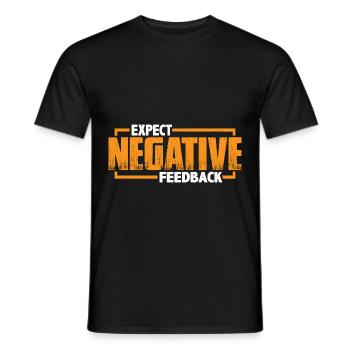 Attendez-vous à des commentaires négatifs 3 - T-shirt homme - noir - Devant - AI Model Male 178 light (178cm)