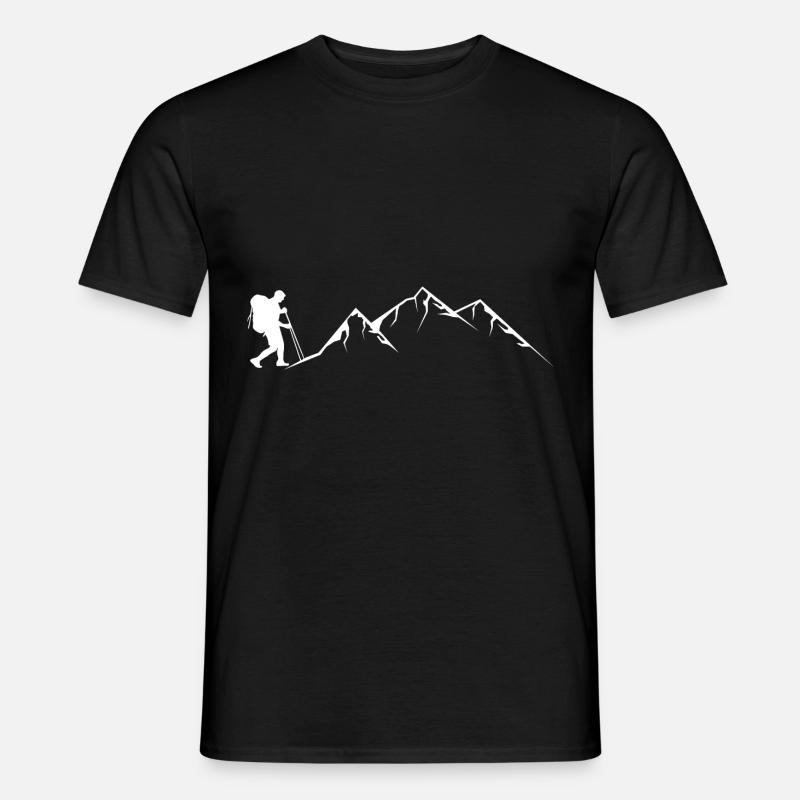 Berg - Wandern - (5) - Männer T-Shirt - Schwarz