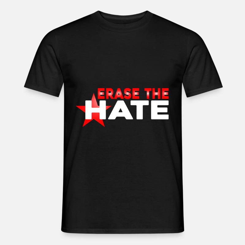 Erase the Hate 6 - Männer T-Shirt - Schwarz