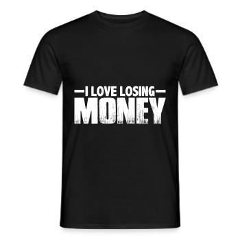 I Love Losing Money 8 - Männer T-Shirt - Schwarz - Vorne - AI Model Male 178 light (178cm)