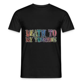 Death To My Twenties 3 - Männer T-Shirt - Schwarz - Vorne - AI Model Male 178 light (178cm)